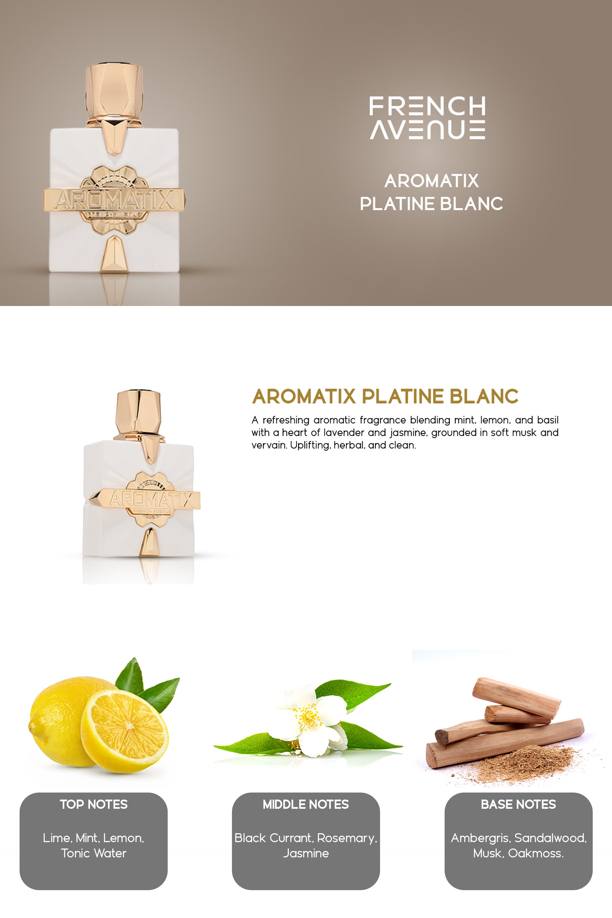 French Avenue  Blanc 80ml 香水 Aromatix Plantine Blanc – French Avenue